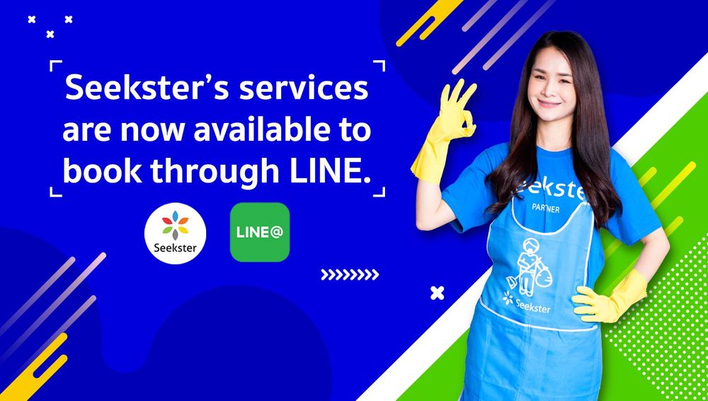 Now Users Can Book Seekster's Services Through LINE Application.